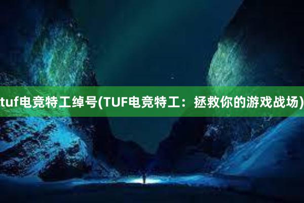 tuf电竞特工绰号(TUF电竞特工：拯救你的游戏战场)