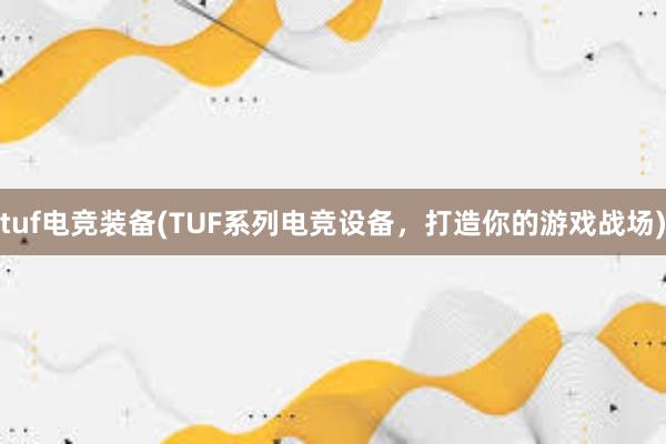 tuf电竞装备(TUF系列电竞设备，打造你的游戏战场)