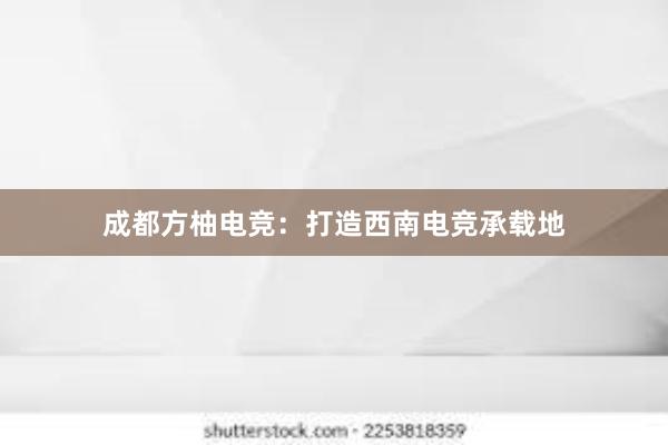 成都方柚电竞：打造西南电竞承载地