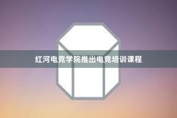 红河电竞学院推出电竞培训课程